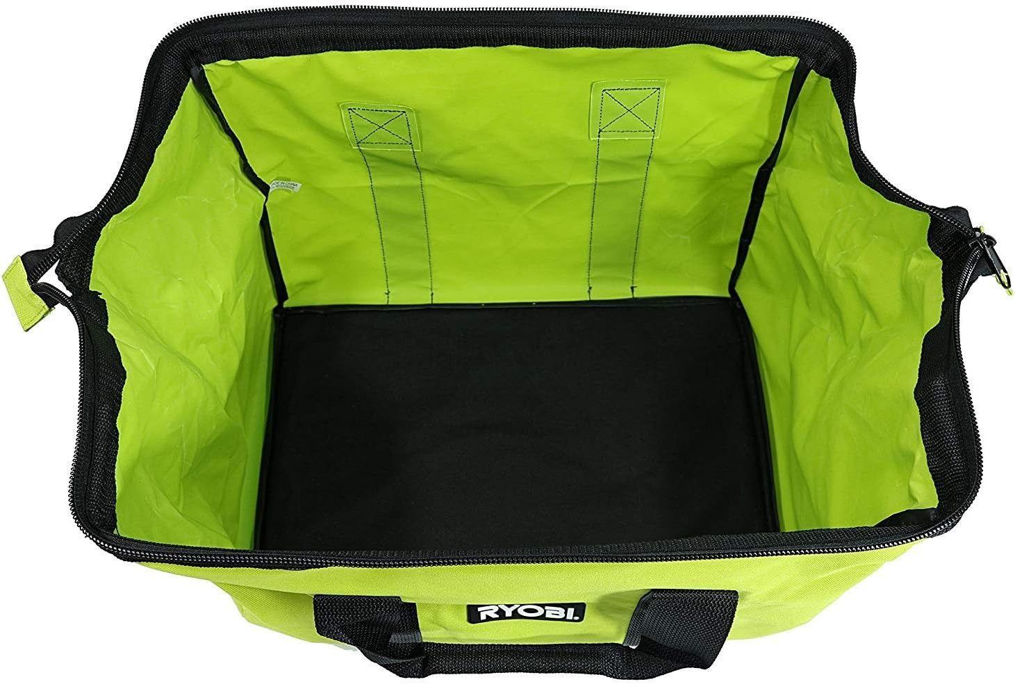 RYOBI Contractors Heavy Duty Green Tool Bag