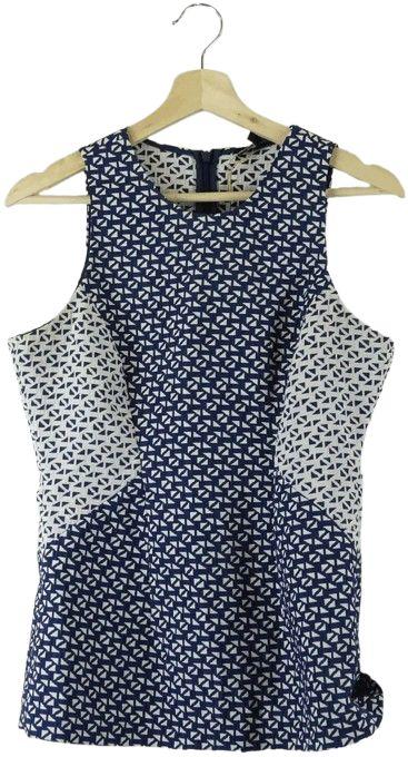Saba  Patterned Top 10 - Blue/White - Excellent