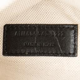 Saint Laurent Canvas Calfskin Rive Gauche Maxi Tote