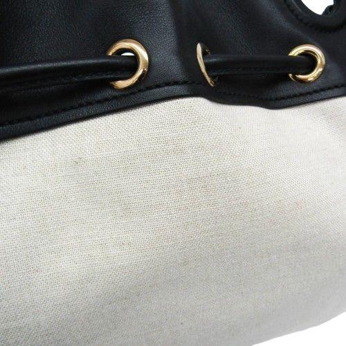 Salvatore Ferragamo Canvas Leather Handbag