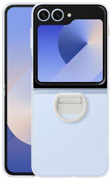 Samsung  Clear Phone Case with Ring for Galaxy Z Flip6 - Clear - Brand New