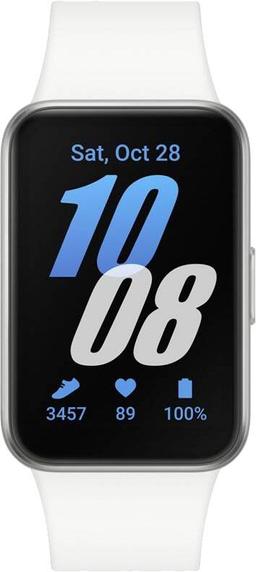 Samsung Galaxy Fit3 - 256GB - Silver Aluminum Case with White Silicone Strap Silicone