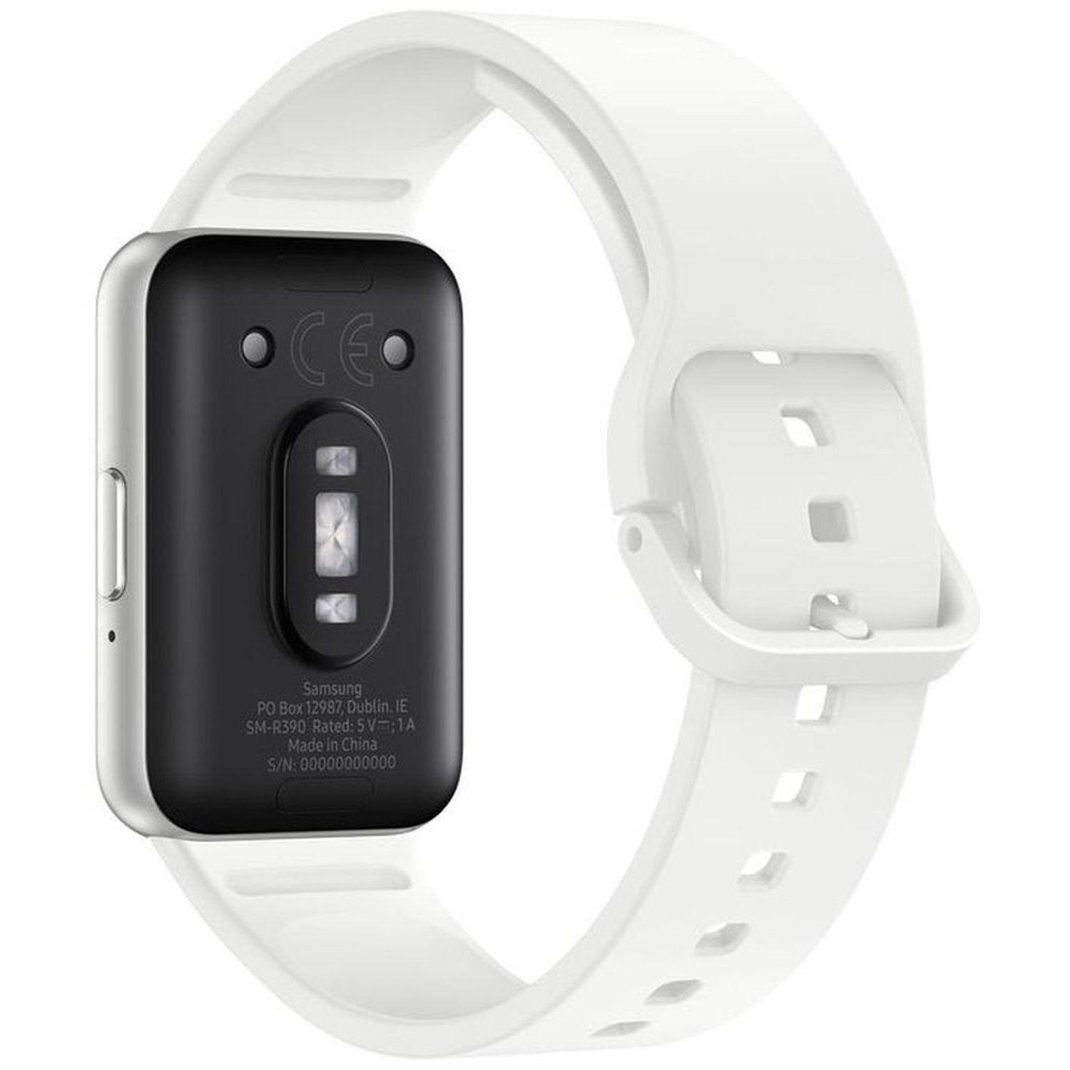 Samsung Galaxy Fit3 - 256GB - Silver Aluminum Case with White Silicone Strap Silicone