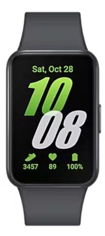 Samsung Galaxy Fit 3 Smartwatch - 256GB - 1.6" - Gray Aluminium Case with Gray Silicone Silicone Strap