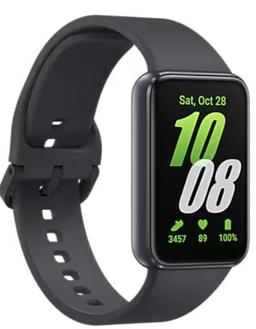 Samsung Galaxy Fit 3 Smartwatch - 256GB - 1.6" - Gray Aluminium Case with Gray Silicone Silicone Strap