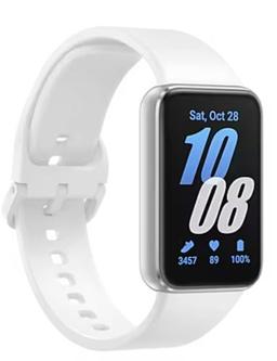 Samsung Galaxy Fit 3 Smartwatch - 256GB - 1.6" - Silver Aluminium Case with White Silicone Silicone Strap
