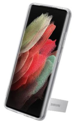 Samsung Clear Standing Cover Phone Case for Galaxy S21 Ultra (5G)