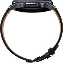 Samsung Galaxy Watch3 (Bluetooth) - 4GB - 45mm - Mystic Black Stainless Steel Case with Black Stainless Steel Leather Strap