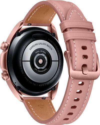 Samsung Galaxy Watch3 (Bluetooth) - 8GB - 41mm - Mystic Bronze Stainless Steel Case with Pink Stainless Steel Leather Strap