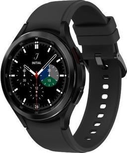 Samsung Galaxy Watch4 (Bluetooth + LTE) - 16GB - 42mm - Black Classic (Stainless Steel) Case with Black Fluoroelastomer Ridge Sports Band