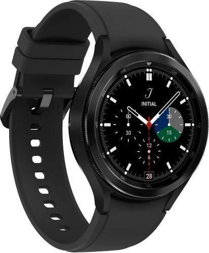 Samsung Galaxy Watch4 (Bluetooth + LTE) - 16GB - 42mm - Black Classic (Stainless Steel) Case with Black Fluoroelastomer Ridge Sports Band