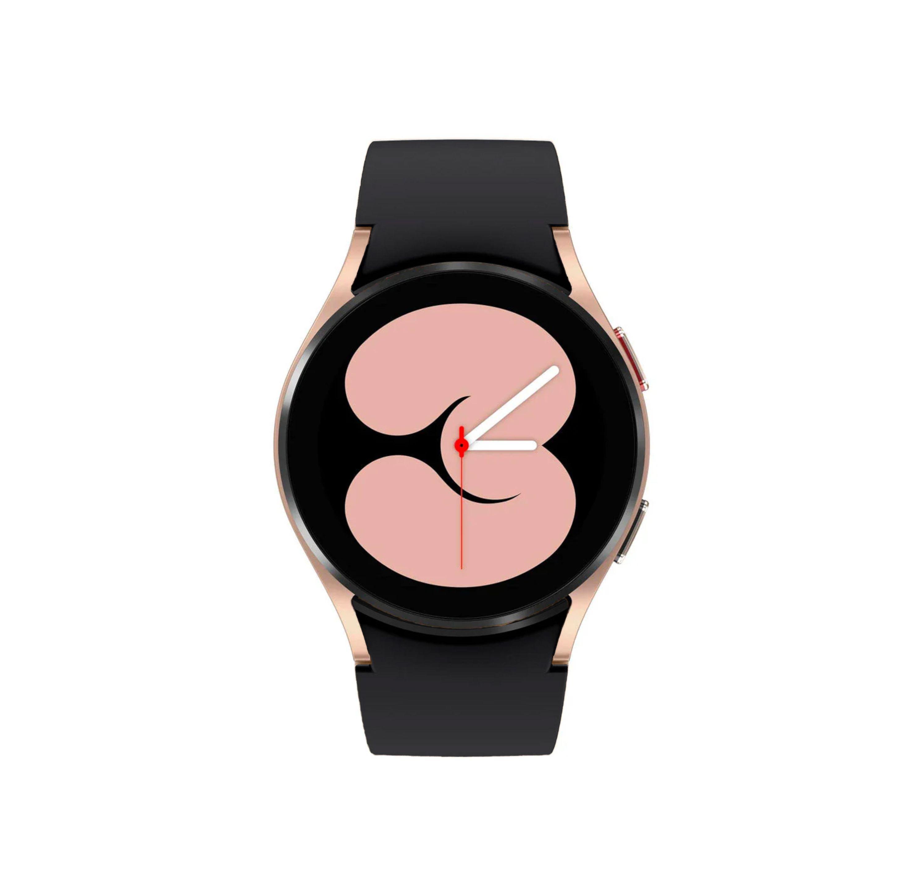 Samsung Galaxy Watch4 (Bluetooth) - 16GB - 40mm - Gold Aluminum Case with Black Fluoroelastomer Sport Band