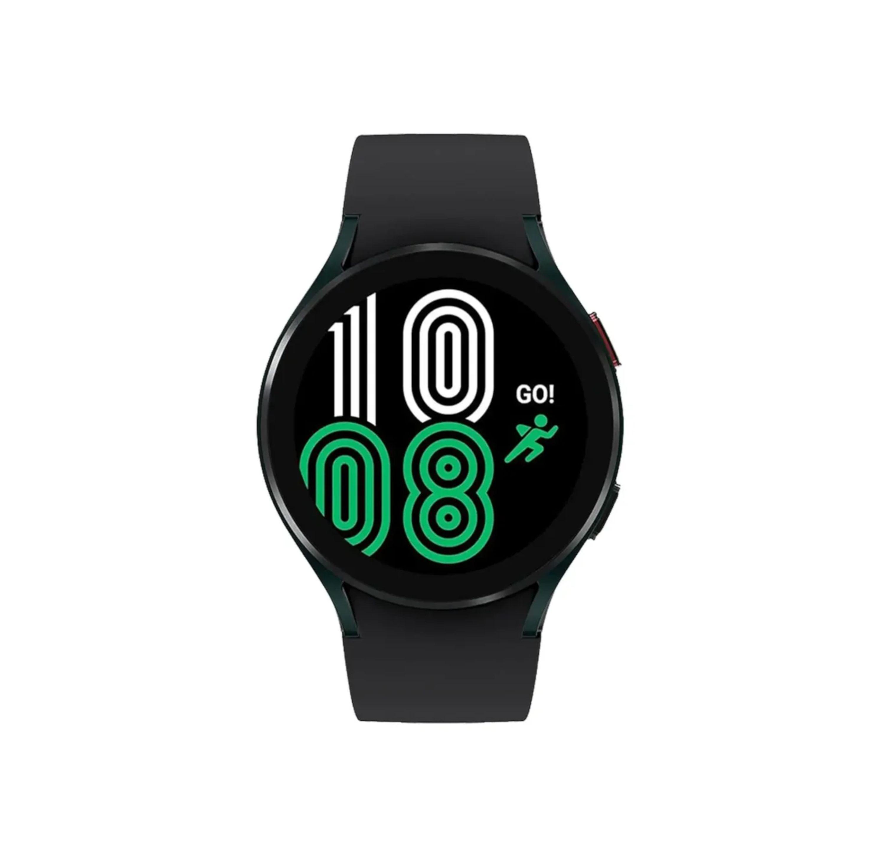 Samsung Galaxy Watch4 (Bluetooth) - 16GB - 44mm - Green Aluminum Case with Black Fluoroelastomer Sport Band
