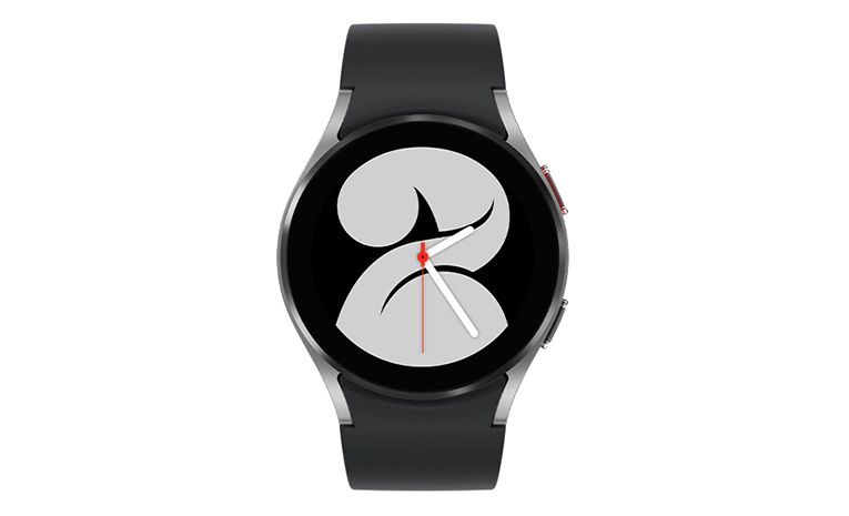 Samsung Galaxy Watch4 (Bluetooth) - 16GB - 44mm - Silver Aluminum Case with Black Fluoroelastomer Sport Band