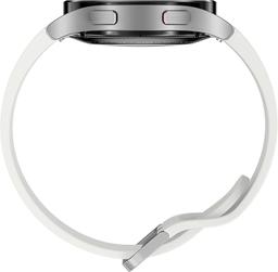 Samsung Galaxy Watch4 (Bluetooth) - 16GB - 40mm - Silver Aluminum Case with White Fluoroelastomer Sport Band