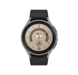 Samsung Galaxy Watch5 (Bluetooth) - 16GB - 45mm - Gray Pro (Titanium) Case with Black Fluoroelastomer Sport Band