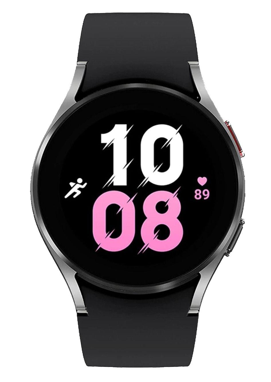 Samsung Galaxy Watch5 (Bluetooth) - 16GB - 40mm - Silver Aluminum Case with Black Fluoroelastomer Sport Band