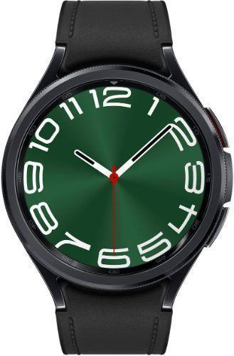 Samsung  Galaxy Watch6 - 16GB - Bluetooth + LTE - 43mm - Black - Classic (Stainless Steel) - Black - Hybrid Eco-Leather Band - Hybrid Eco-Leather - Excellent