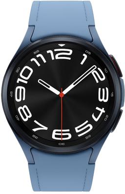 Samsung Galaxy Watch6 (Bluetooth + LTE) - 16GB - 43mm - Black Classic (Stainless Steel) Case with Sapphire Fluoroelastomer Hybrid Eco-Leather Band