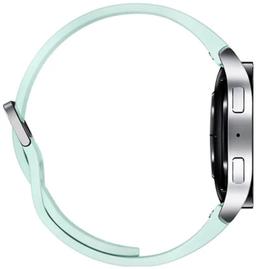 Samsung Galaxy Watch6 (Bluetooth) - 16GB - 43mm - Silver Aluminum Case with Mint Fluoroelastomer Sports Band