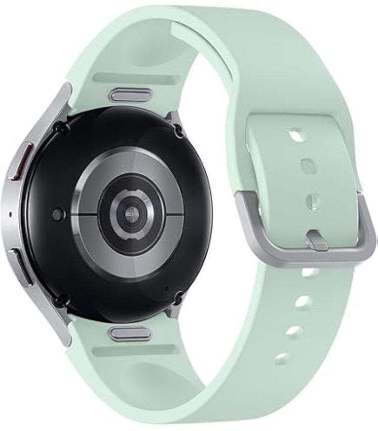 Samsung Galaxy Watch6 (Bluetooth) - 16GB - 43mm - Silver Aluminum Case with Mint Fluoroelastomer Sports Band