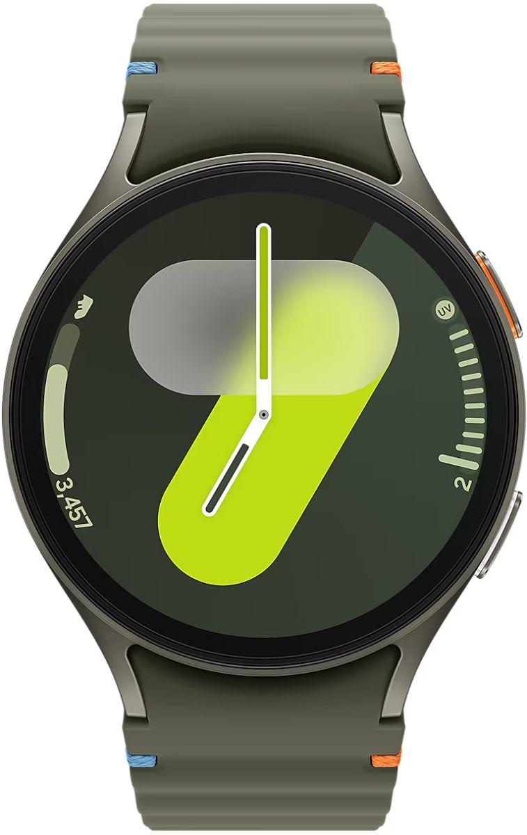 Samsung Galaxy Watch7 - 32GB - Green-Aluminum-Sport Band-Green - Bluetooth - 44mm - Green - Aluminum - Green - Sport Band - Silicone - Excellent
