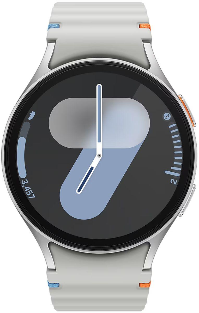 Samsung Galaxy Watch7 - 32GB - Bluetooth - 44mm - Silver - Aluminum - Silver - Sport Band - Silicone - Premium