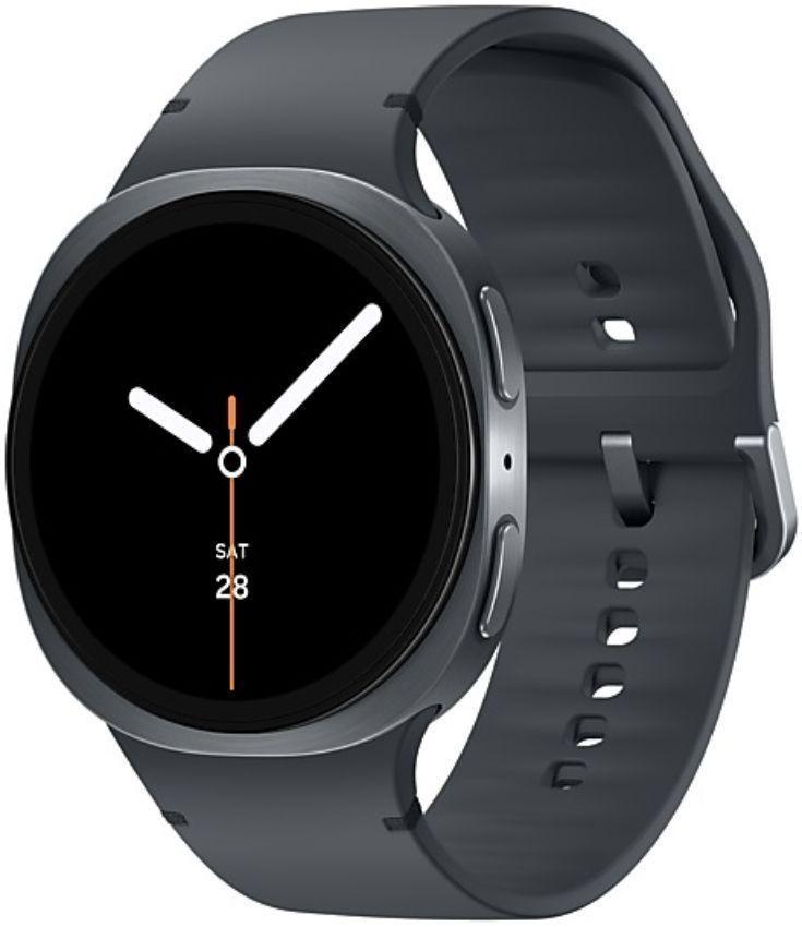 Galaxy Watch8 (Bluetooth) - 32GB - 40mm - Graphite Aluminum Case with Graphite Silicone Sport Band - Small/Medium Size