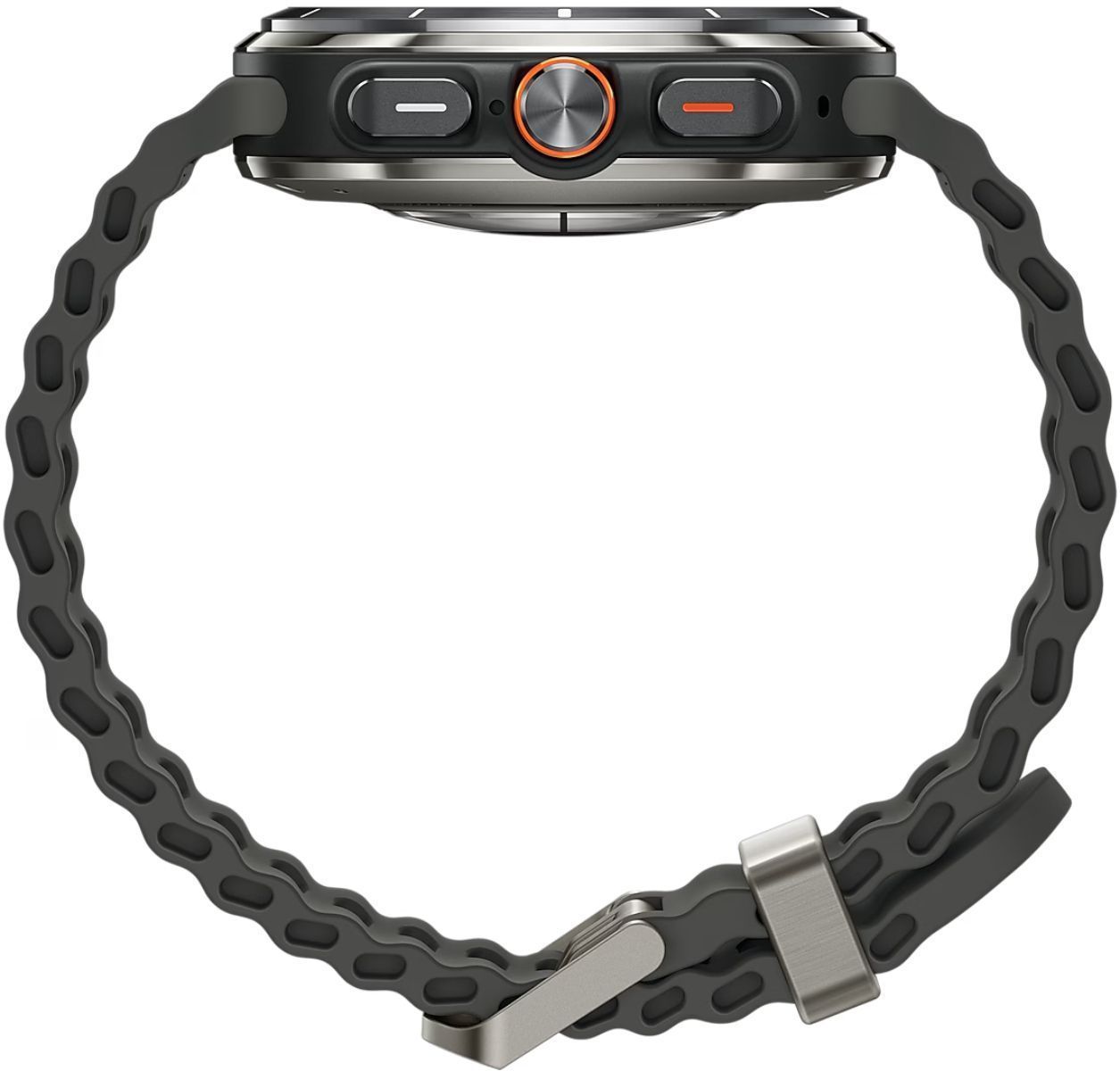 Galaxy Watch Ultra - 32GB - 47mm - Titanium Silver Titanium Case with Dark Grey Silicone Marine Band