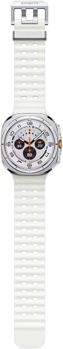 Galaxy Watch Ultra - 32GB - 47mm - Titanium White Titanium Case with White Silicone Marine Band