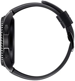 Samsung Gear S3 Smartwatch (Bluetooth) - 4GB - 46mm - Silver Classic (Stainless Steel) Case with Black Leather Leather Band Leather Strap