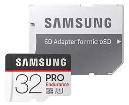Samsung PRO Endurance microSD with Adapter - 32GB - Black/White (32GB)
