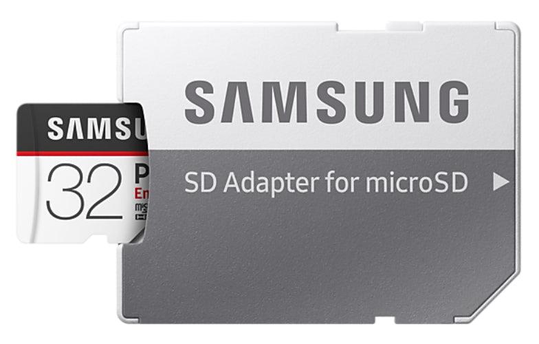 Samsung PRO Endurance microSD with Adapter - 32GB - Black/White (32GB)