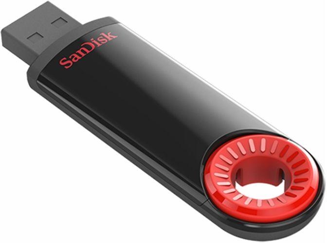 SanDisk Cruzer Dial USB Flash Drive - 128GB - Black