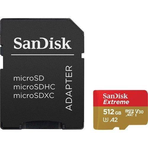 SanDisk Extreme microSD UHS-I Card (Up to 160MB/s) with Adapter - 64GB - Red