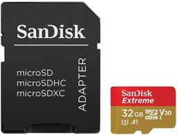 SanDisk Extreme microSD UHS-I Card (Up to 160MB/s) with Adapter - 64GB - Red