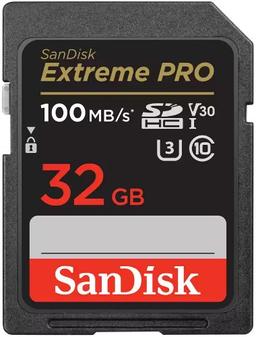 SanDisk Extreme PRO SDHC/SDXC UHS-I Memory Card (Up to 200MB/s) - 32GB - Black