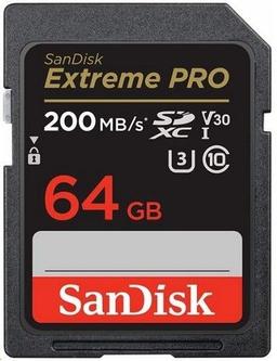 SanDisk Extreme PRO SDHC/SDXC UHS-I Memory Card (Up to 200MB/s) - 32GB - Black