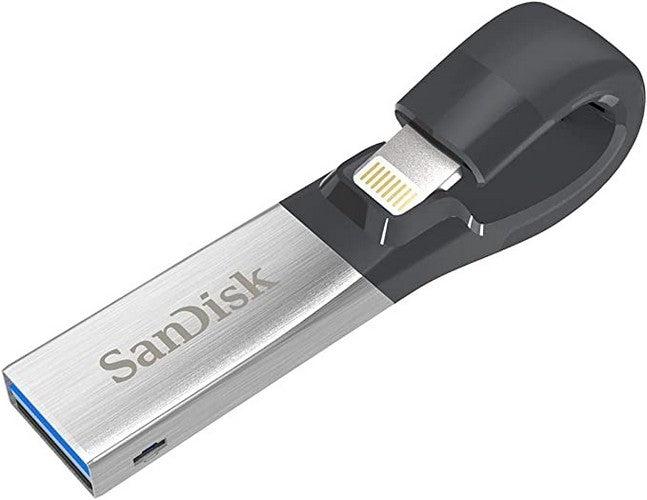 SanDisk iXpand Apple iPhone and iPad Flash Drive - 128GB - Grey