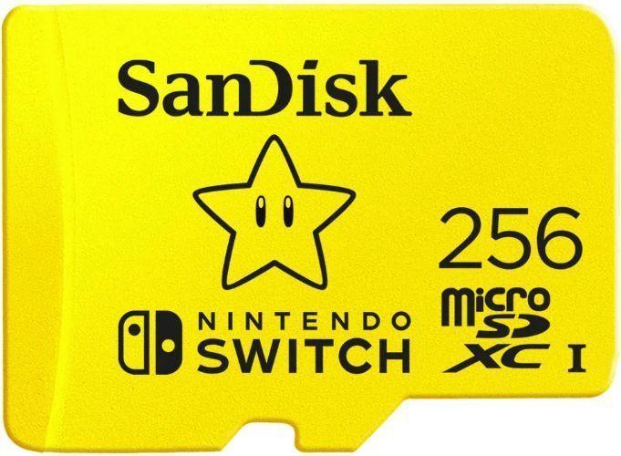 SanDisk microSDXC Card for Nintendo Switch - Yellow (256GB)
