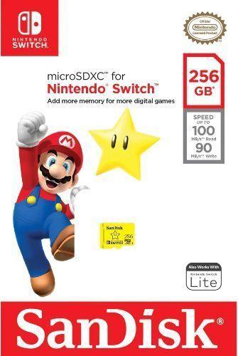SanDisk microSDXC Card for Nintendo Switch - Yellow (256GB)