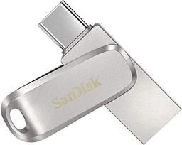SanDisk Ultra Dual Drive Luxe USB Type-C Flash Drive - 32GB - Silver