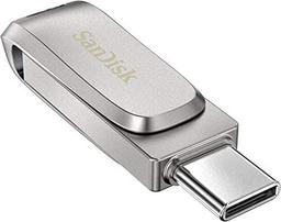 SanDisk Ultra Dual Drive Luxe USB Type-C Flash Drive - 32GB - Silver