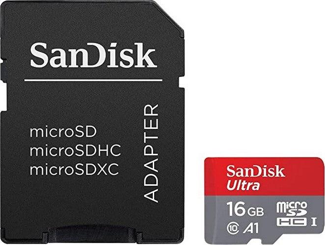 SanDisk  Ultra microSD UHS-I Card (98MB/s) - 16GB - Default - Brand New