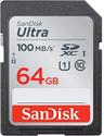 SanDisk Ultra SDHC/SDXC UHS-I C10 Memory Card (100MB/s) - 64GB - Black