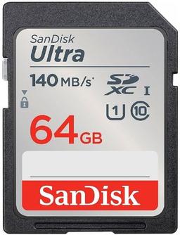 SanDisk Ultra SDHC/SDXC UHS-I C10 Memory Card - 16GB - Black