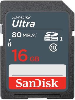 SanDisk Ultra SDHC/SDXC USH-I Card Class 10 - 16GB - Grey