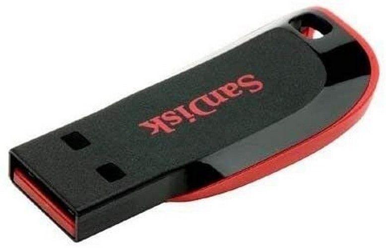 SanDisk USB 2.0 SDCZ50 Cruzer Blade Flash Drive - 16GB - Black