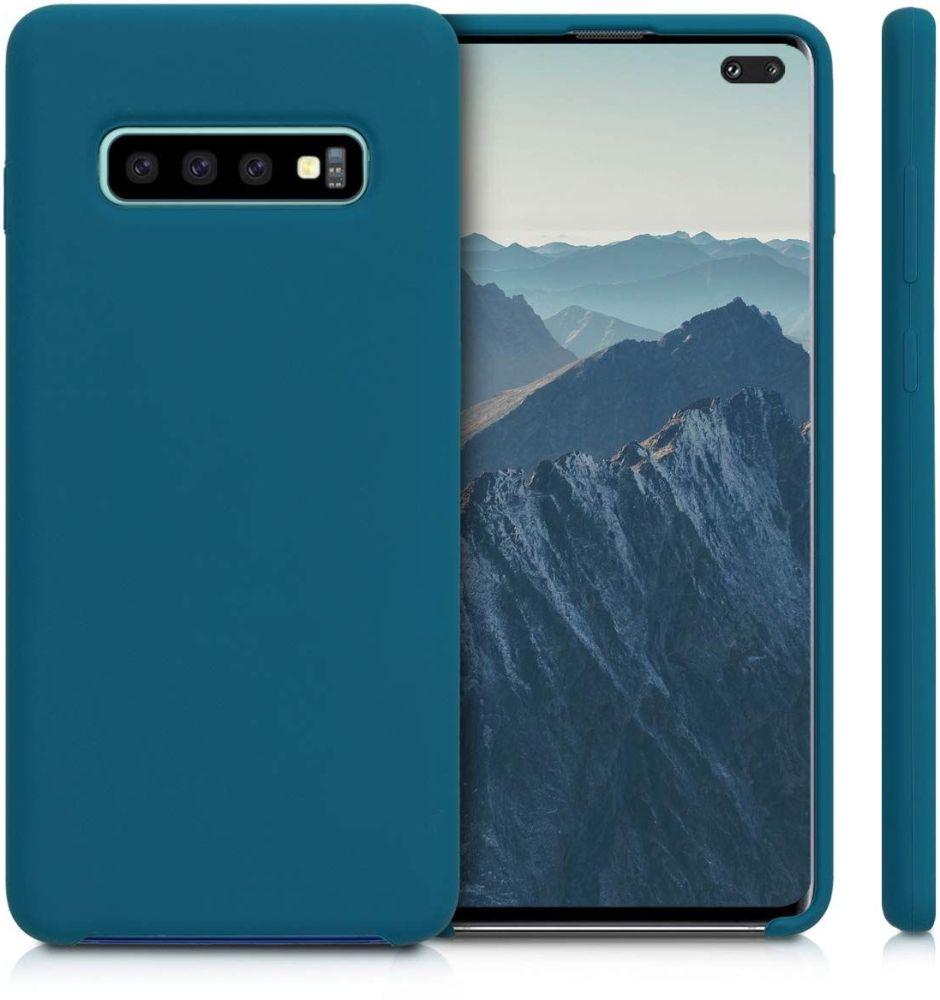 Silicone Phone Cover for Galaxy S10+ - Teal - Brand New