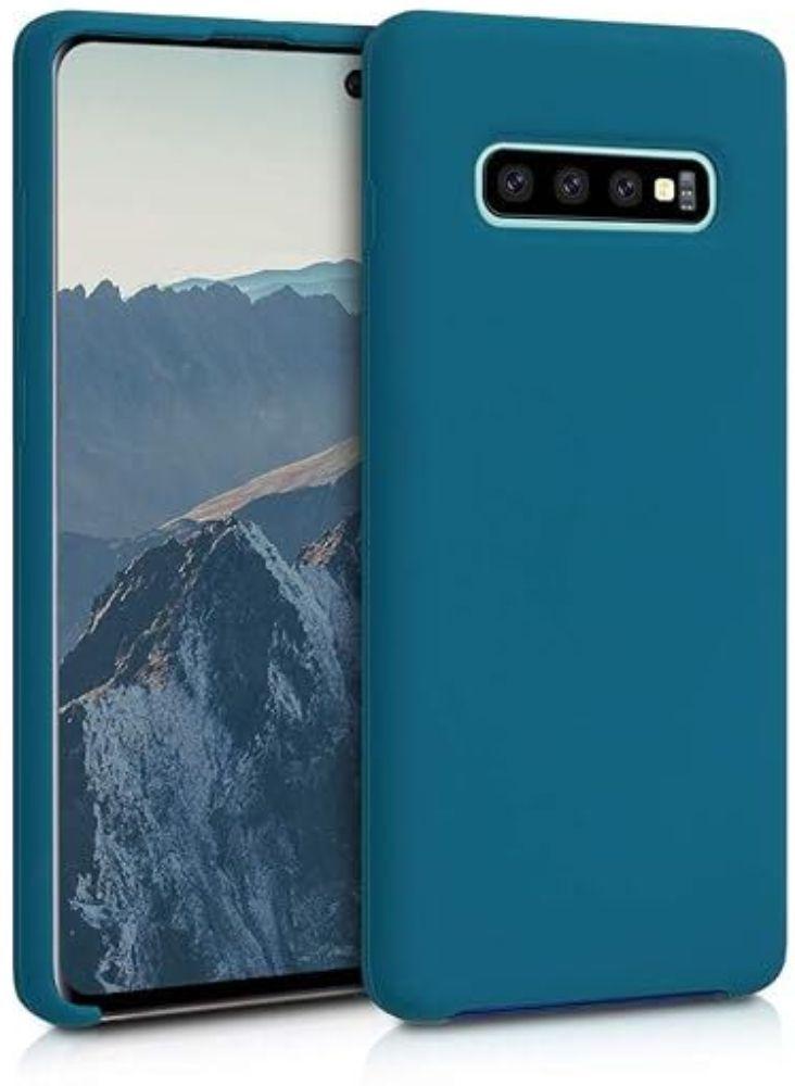 Silicone Phone Cover for Galaxy S10+ - Teal
